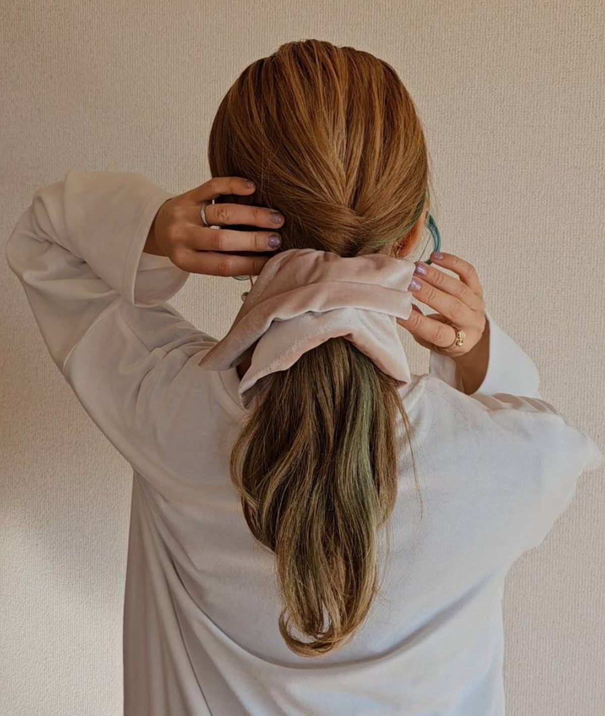 スクエアボリュームシュシュ