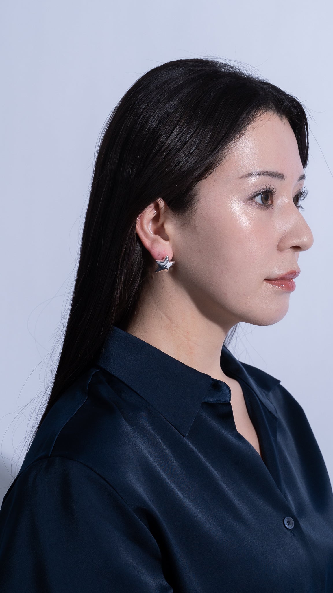 軽量ピアスぷっくりスター