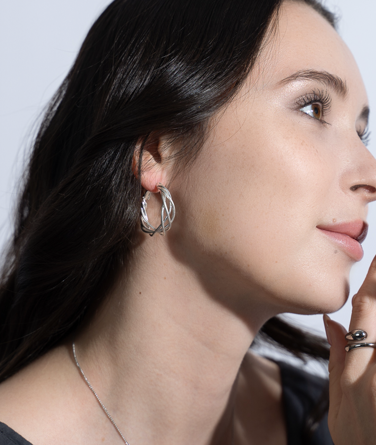 フレームリング ピアス