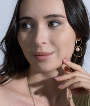 【RTP-3】ゴールドパールサークルピアス