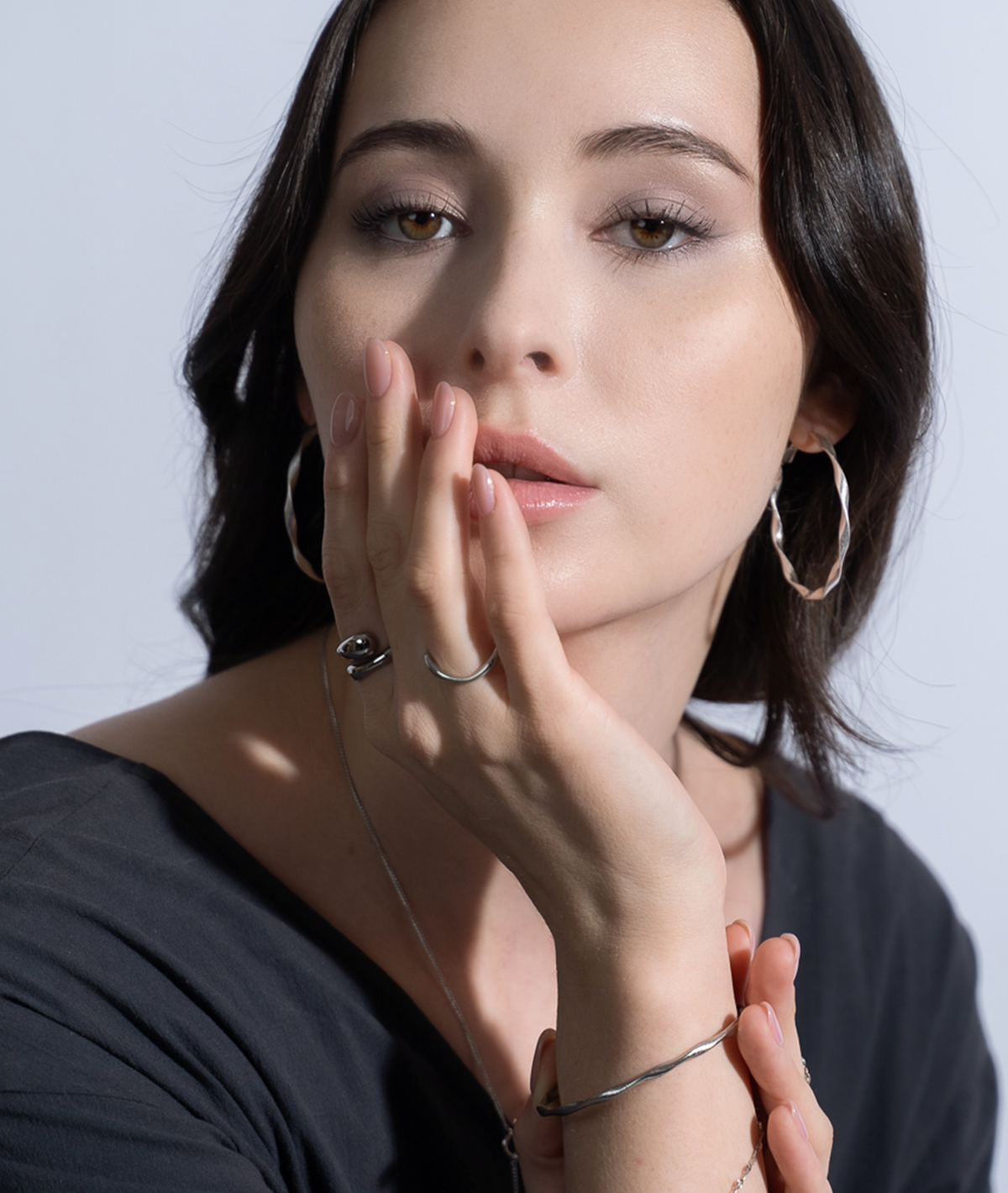 フレームリング ピアス