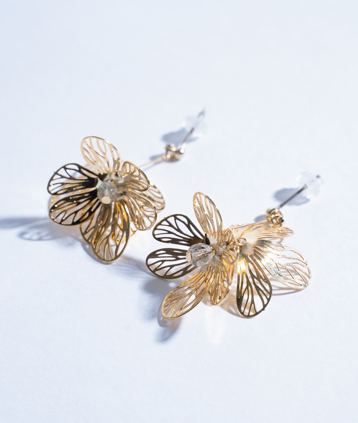 完売：入荷待ち【F1】フレームフラワーピアス