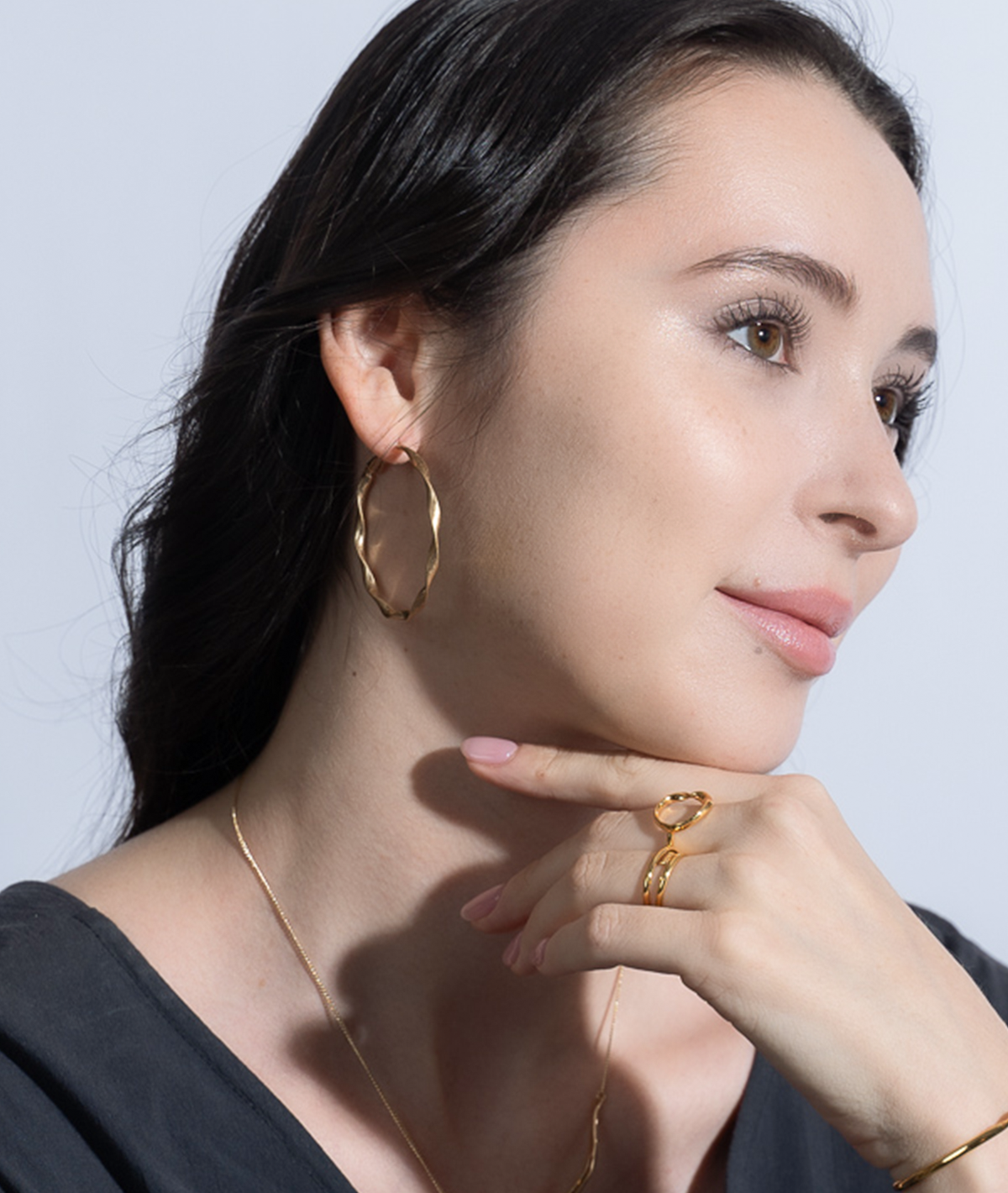 フレームリング ピアス